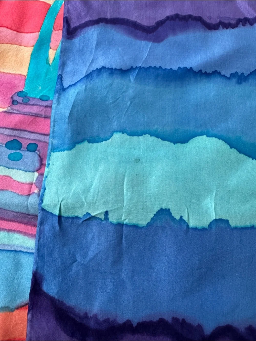 Landscape Scarf Sunset Wolf Graphic